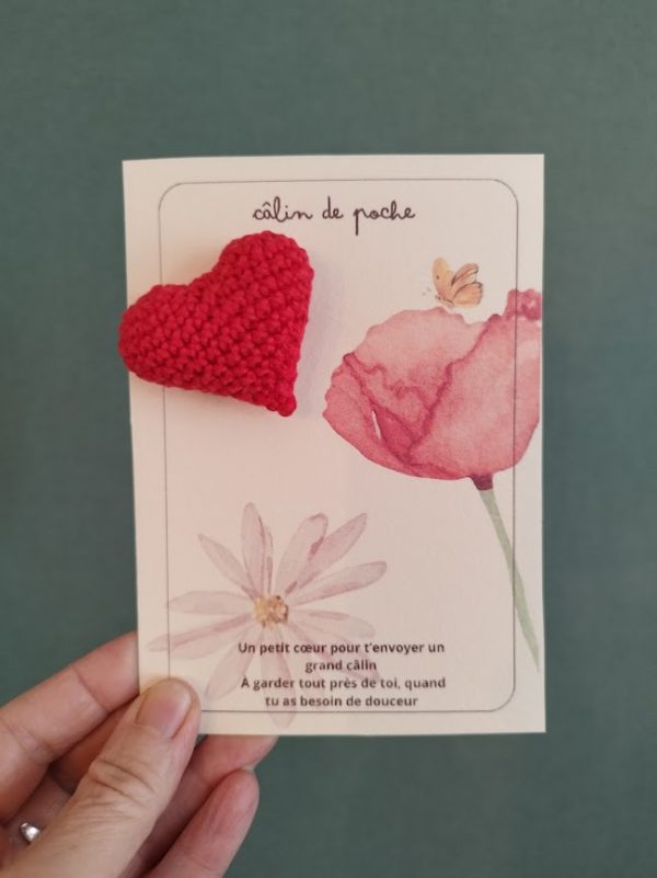 Câlin de poche (coquelicot)