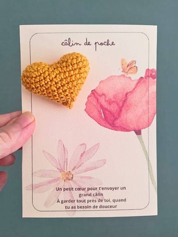 Câlin de poche (coquelicot)