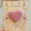 AESH Câlin de poche – Cadeau Maîtresse, Maître, Nounou, ATSEM ou AESH – Cœur au crochet fait main – Cadeau de fin d'année scolaire