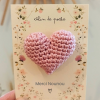 Nounou Câlin de poche – Cadeau Maîtresse, Maître, Nounou, ATSEM ou AESH – Cœur au crochet fait main – Cadeau de fin d'année scolaire