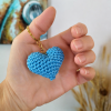 Sans titre (1080 x 1080 px) Porte-clés cœur personnalisé, prénom ou mot jusqu’à 6 lettres, cœur crocheté fait main.